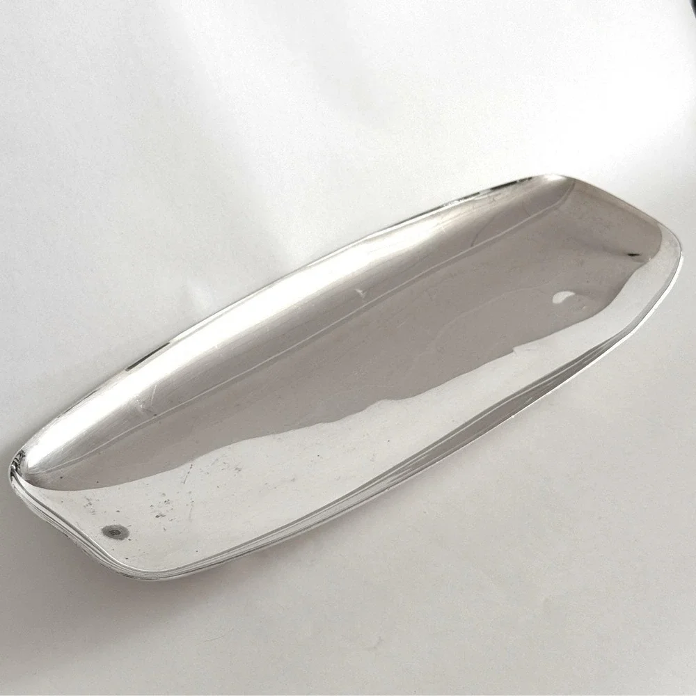 Vintage Gump's EPC Silver Plate Footed Tray‎ 13